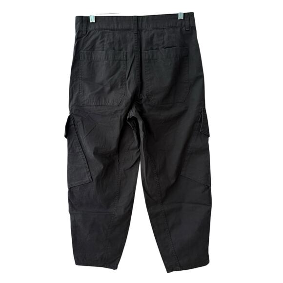 Madewell Jet Black The Barrel-Leg‎ Utility Pant in Garment-Dyed Twill Size 2 - Picture 7 of 12